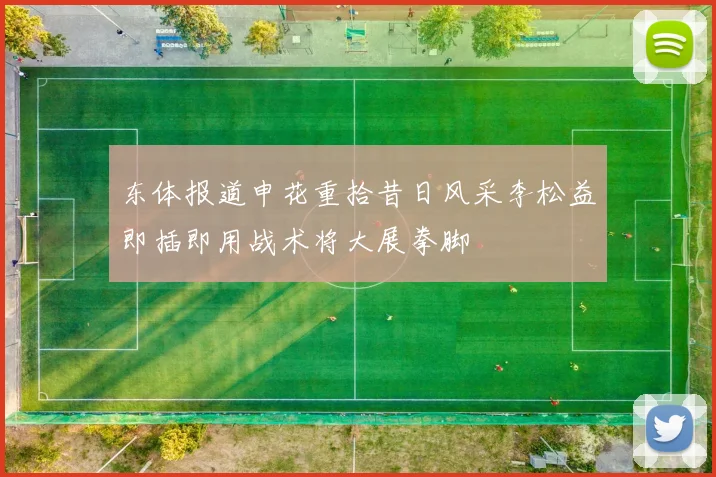 东体报道申花重拾昔日风采李松益即插即用战术将大展拳脚